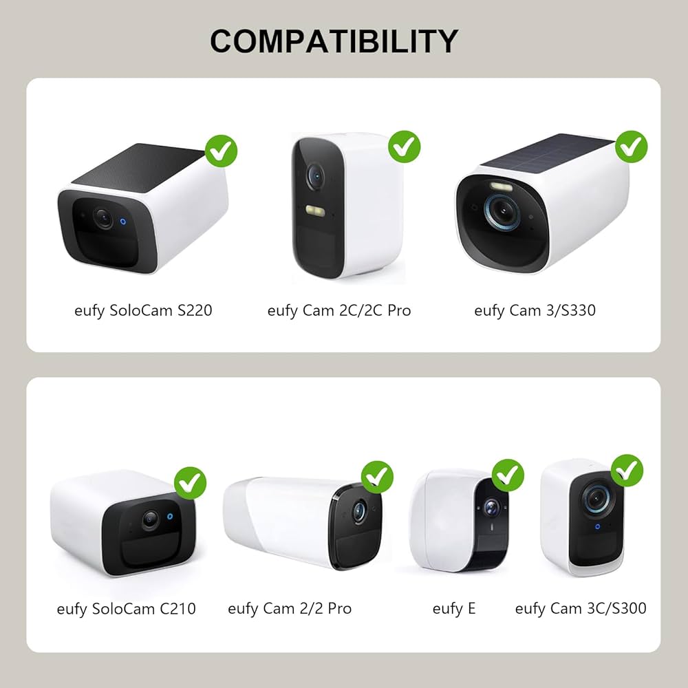 Amazon.com : 2Pack Metal Wall Mount for eufy SoloCam S220